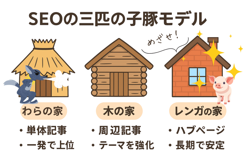 女性中小企業診断士のSEO実験3匹の子豚