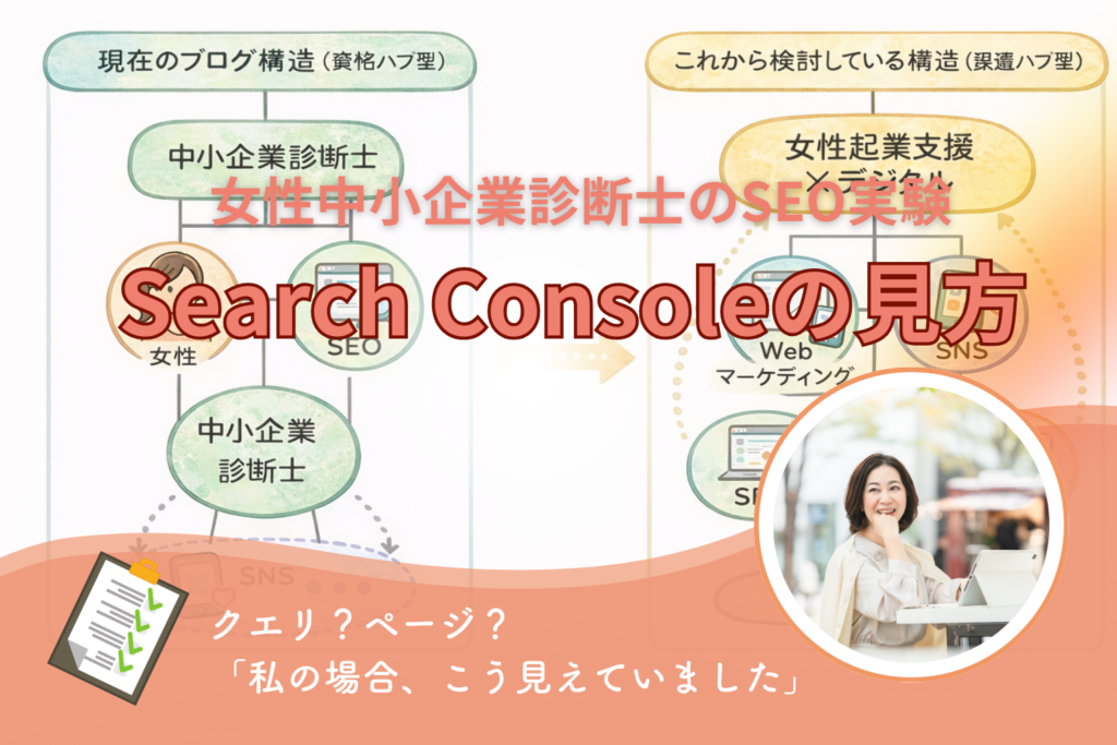 女性中小企業診断士のSEO実験室サーチコンソール